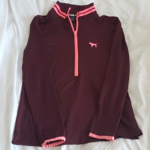Victoria Secret PINK half zip jacket women's sz sm